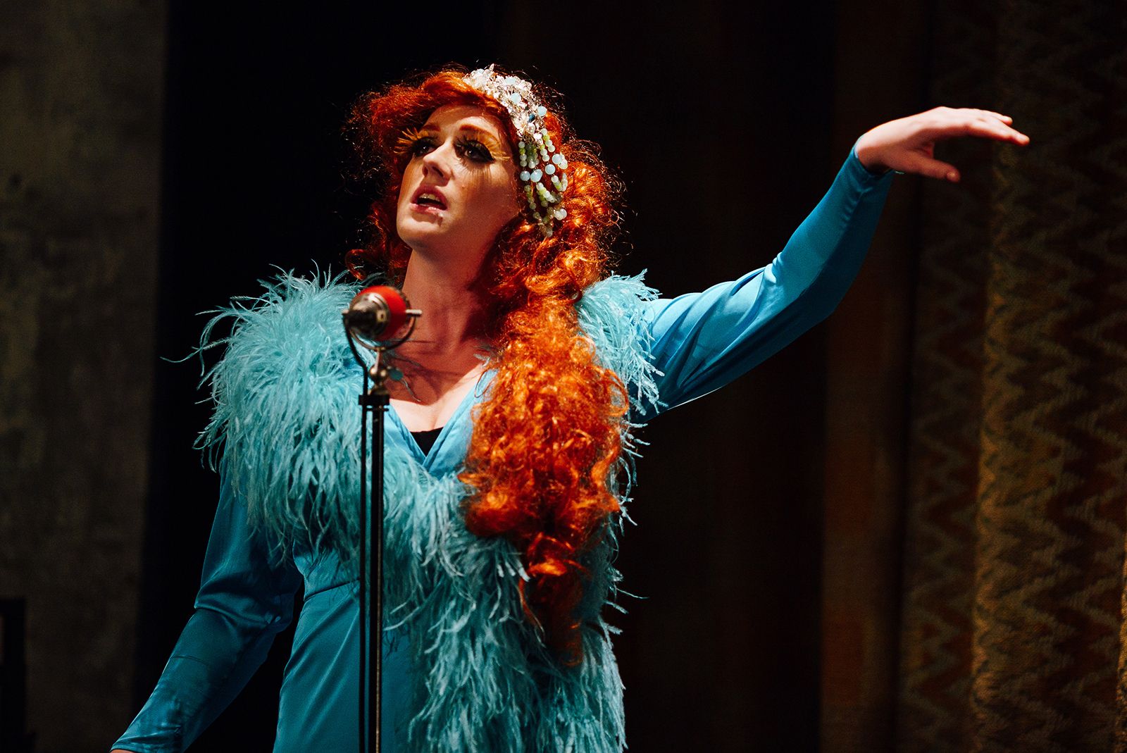 a singer on stage at la putyka