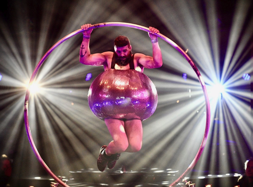 acrobat on stage at letni letna festival