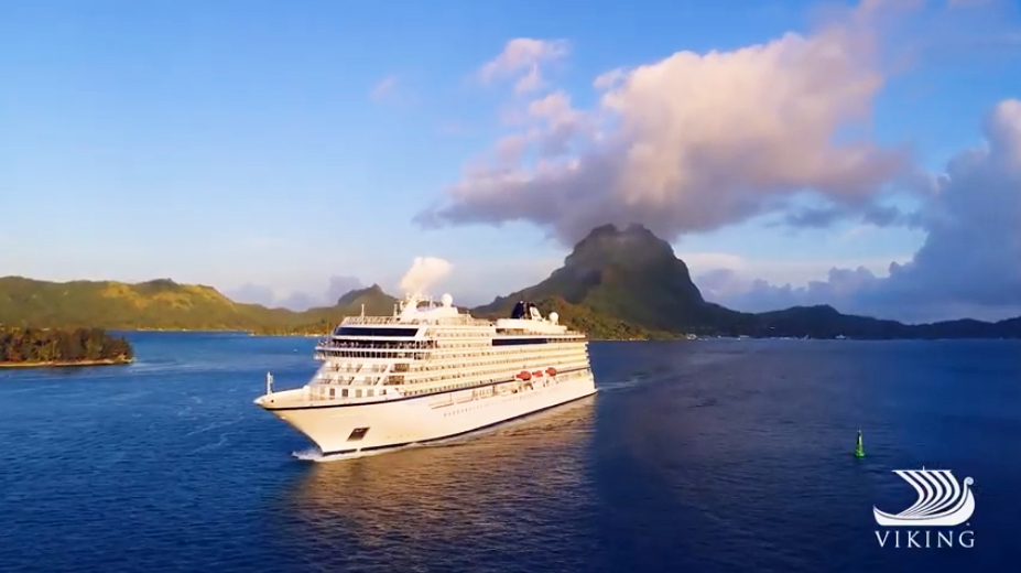 cruise ship sailing in open water