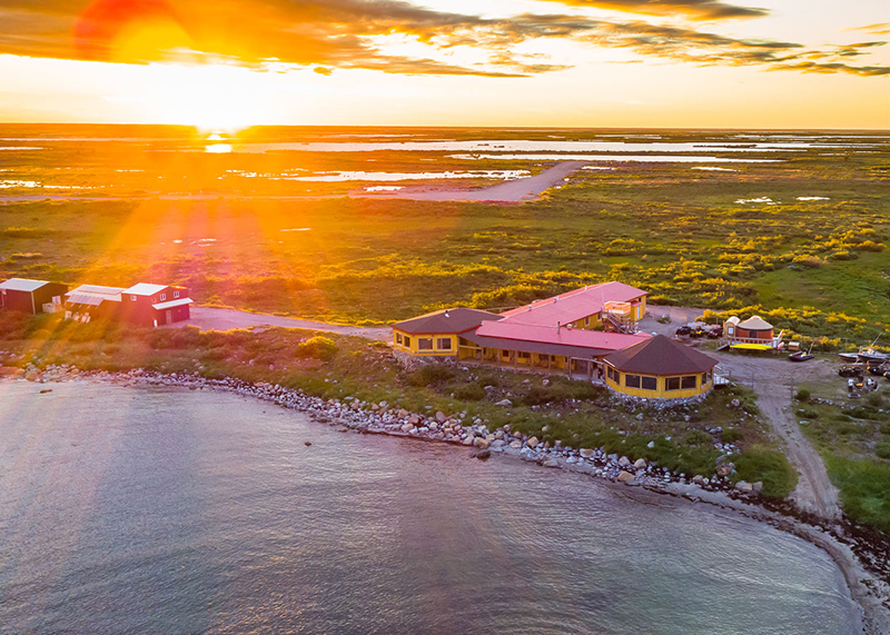 aerial view of the inn at churchill wilds