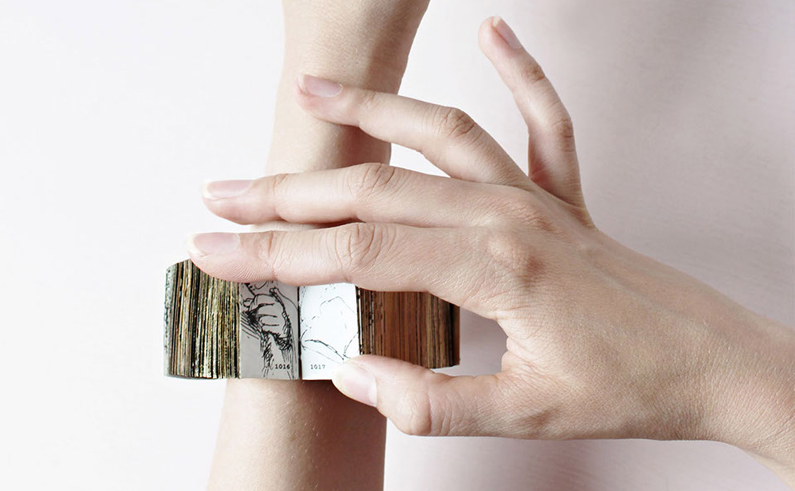 handmade book bracelet