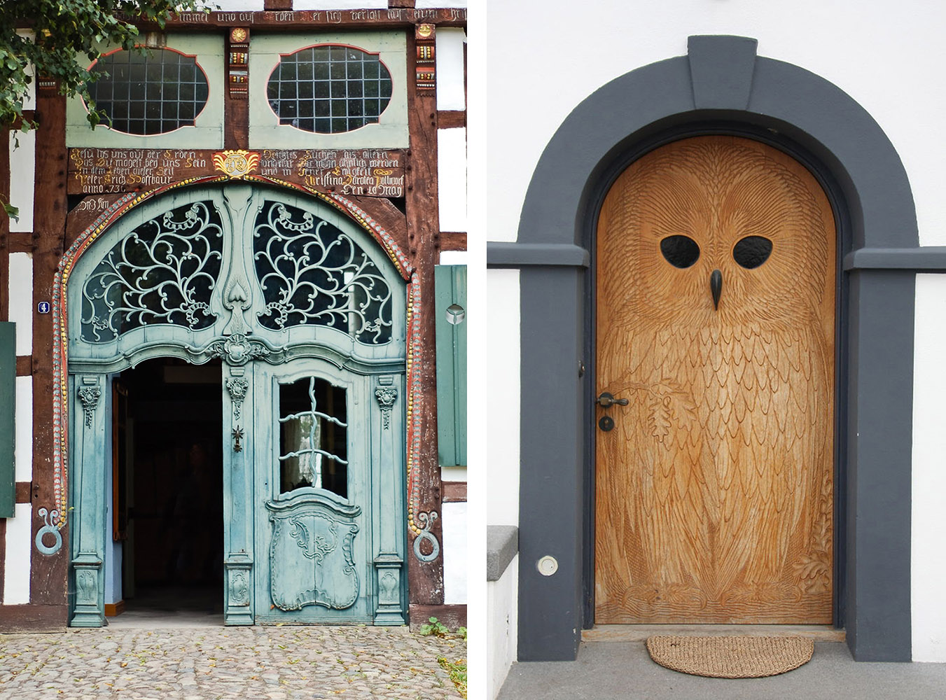 photos of handcarved doors
