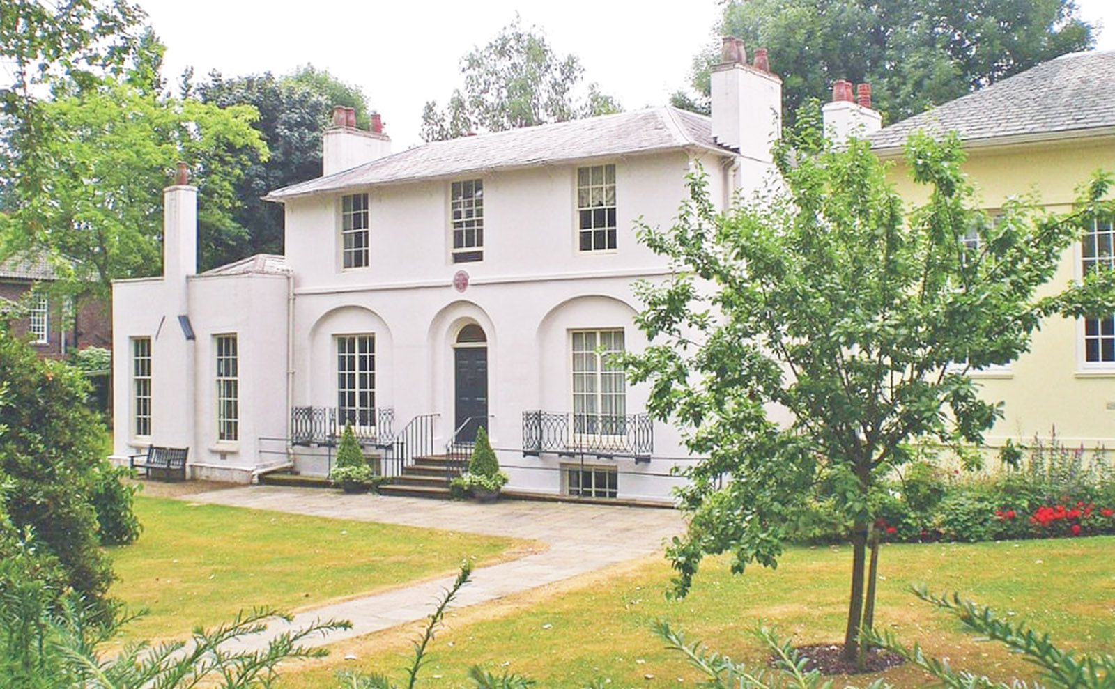 white mediterranean style house