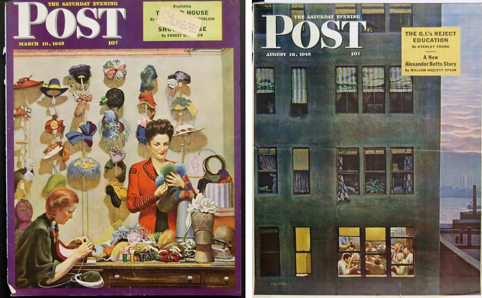 two covers from the saturday evening post