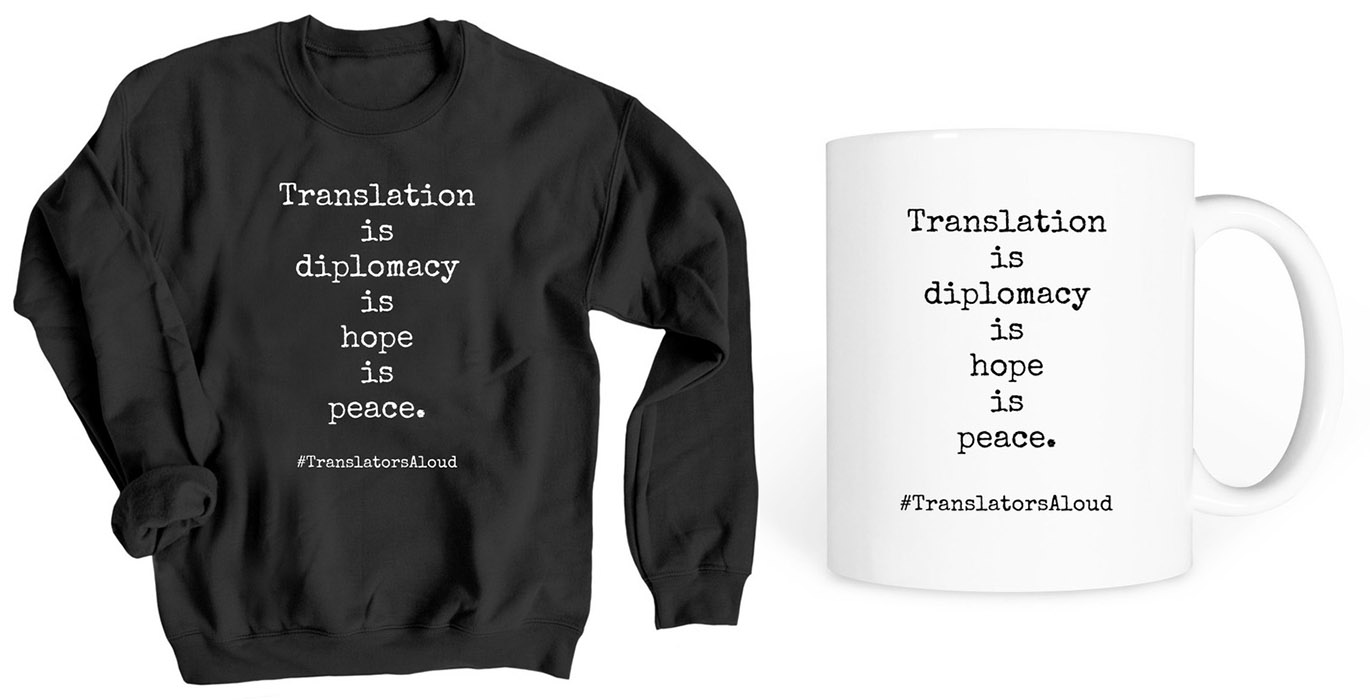 black sweatshirt and white mug