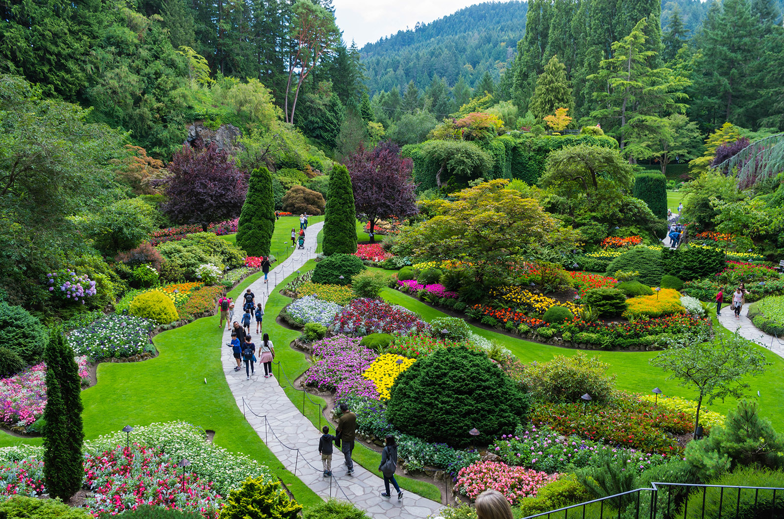 butchart gardens  in brentwood bay, canada