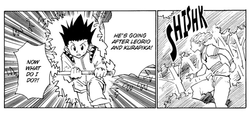 black and white comics page