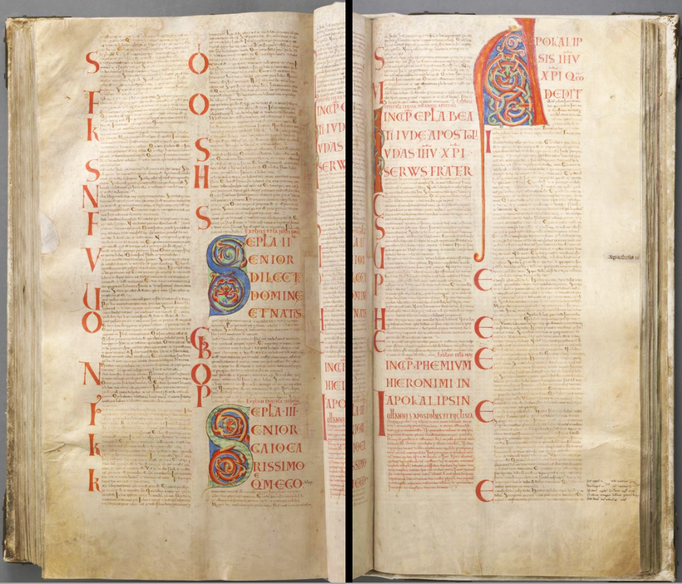 an illuminated page in the codex gigas