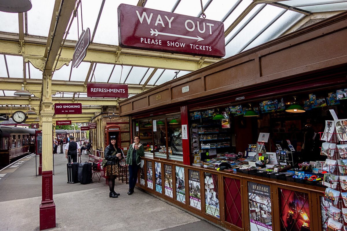 newstand at the keighley train station
