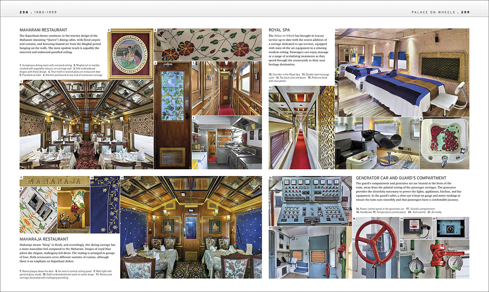 photos of the luxury train called palance on wheels in india